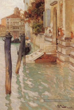 Sur le Grand Canal impressionnisme Paysage norvégien Frits Thaulow Venise Peinture à l'huile